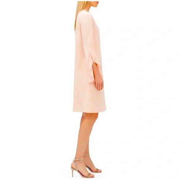 LAFAYETTE 148 NEW YORK XL Emory Finesse Crepe Shift Dress in Peach - Picture 4 of 10